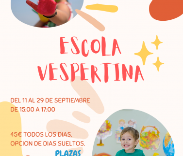 Póster Talleres infantiles colorido